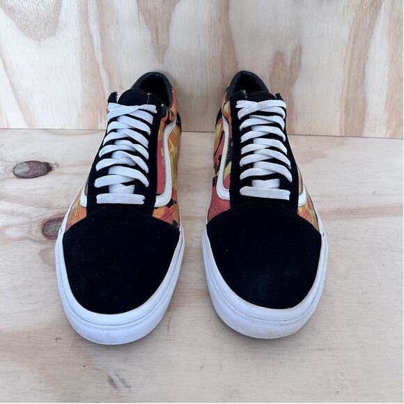 Vans Off The Wall - Old Skool Supreme Camo - Sneakers - Orange/Black - Men's -11 - Picture 2 of 9